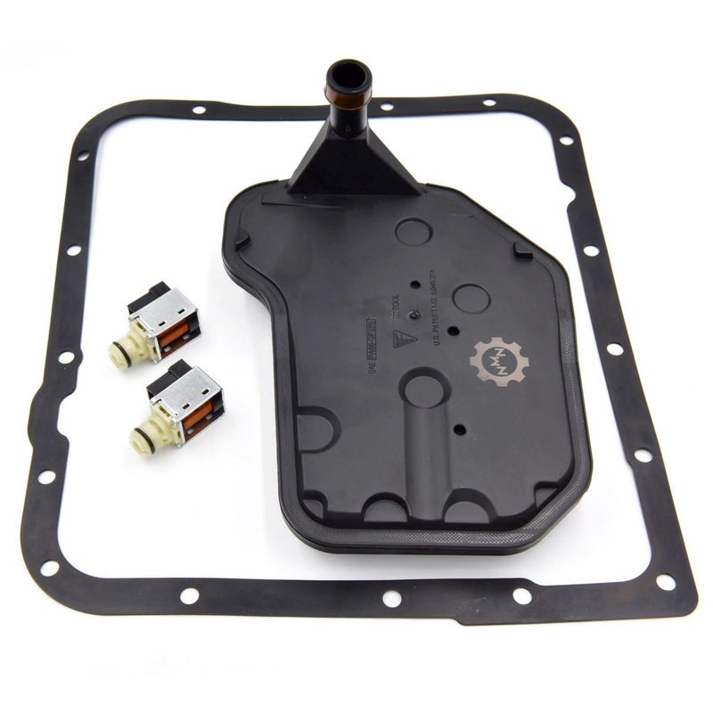 NMN 4L60E Shift Solenoid Valve A&B with Transmission Filter Gasket kit Compatible with 1998-Up GM Chevrolet Buick Pontiac Trucks Replace # 24230298 24208576 10478120 - Image 4